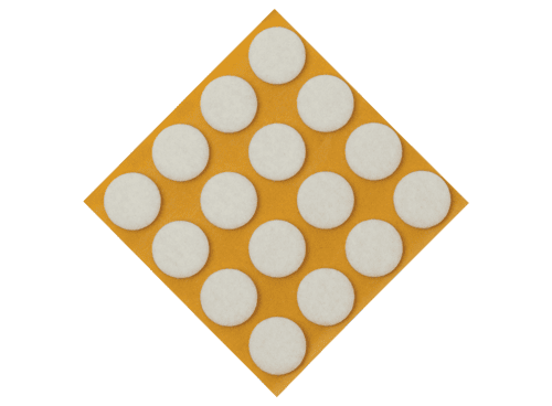 KLEBEFILZE WEIß Ø22 MM (16 STÜCK)