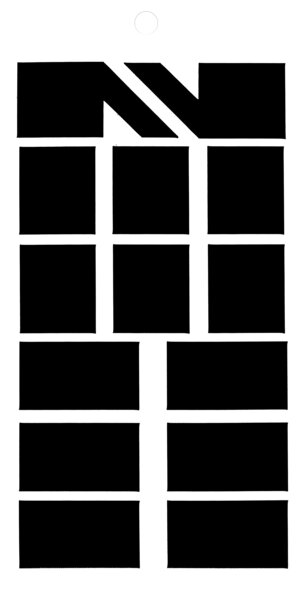 KLEBESYMBOLE SCHWARZ 100 MM