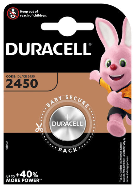 KNOPFZELLE DURACELL LITHIUM CR2450