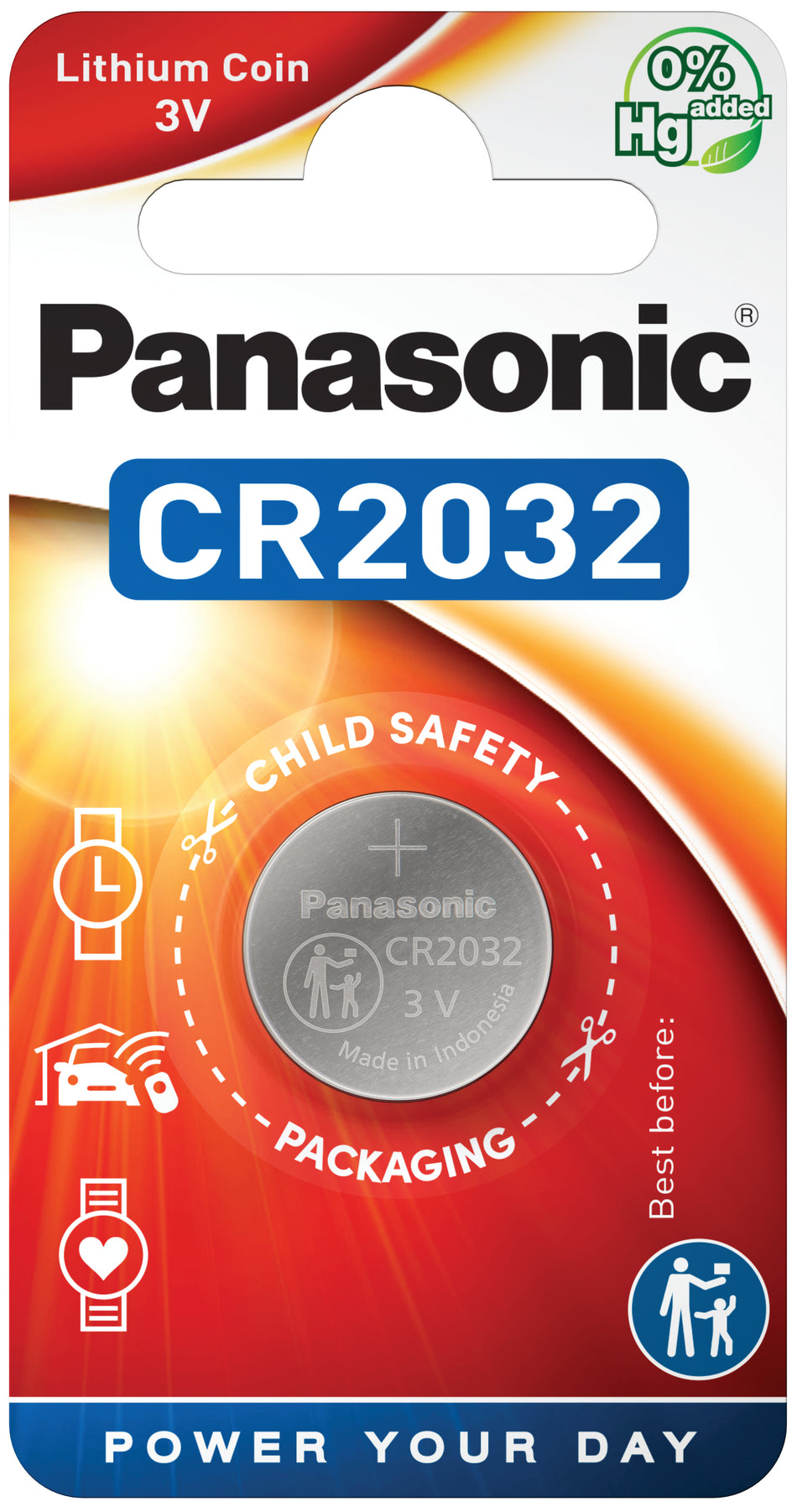 KNOPFZELLE PANASONIC CR2032