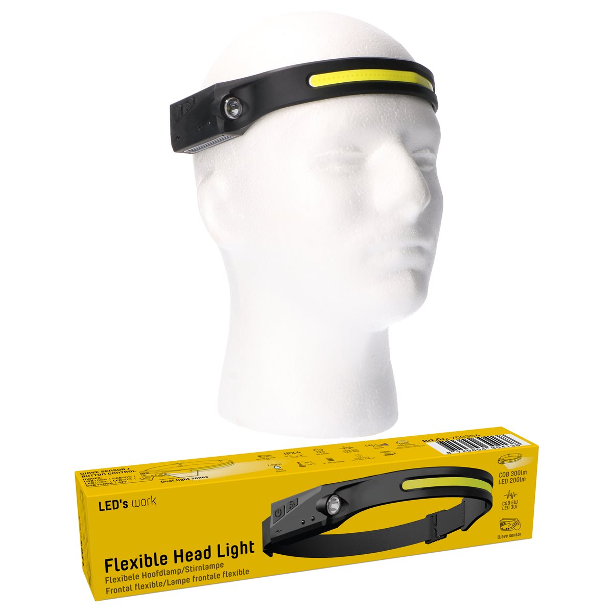 LED-Kopflampe, Detailansicht