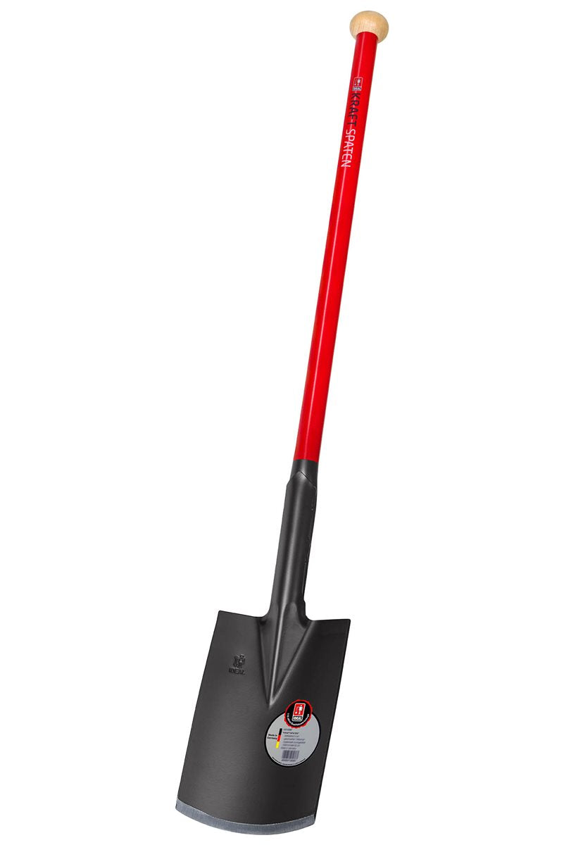 IDEAL Kraftspaten rot, Stahlrohrstiel 92 cm
