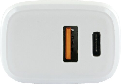 LADEADAPTER 230V 1X USB, 1XTYPEC, WEIß