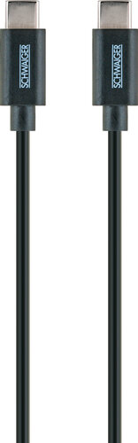 LADEKABEL C AUF C P4U 2,0M SCHWARZ