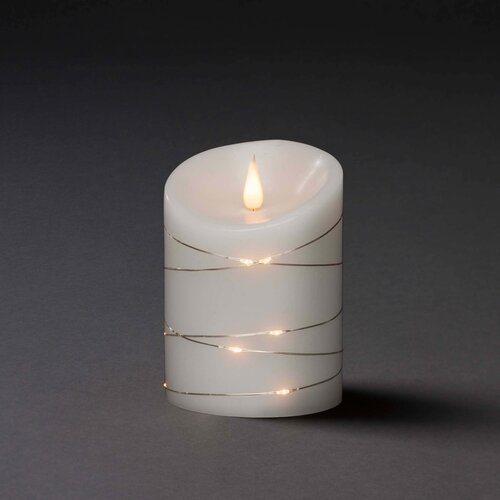 LED ECHTWACHSKERZE 3D FLAMME 15TROPFEN