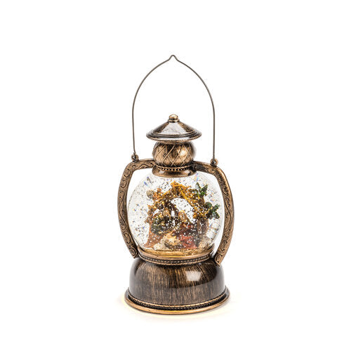 LED KUGELLATERNE WEIHNACHTSKRIPPE H20CM