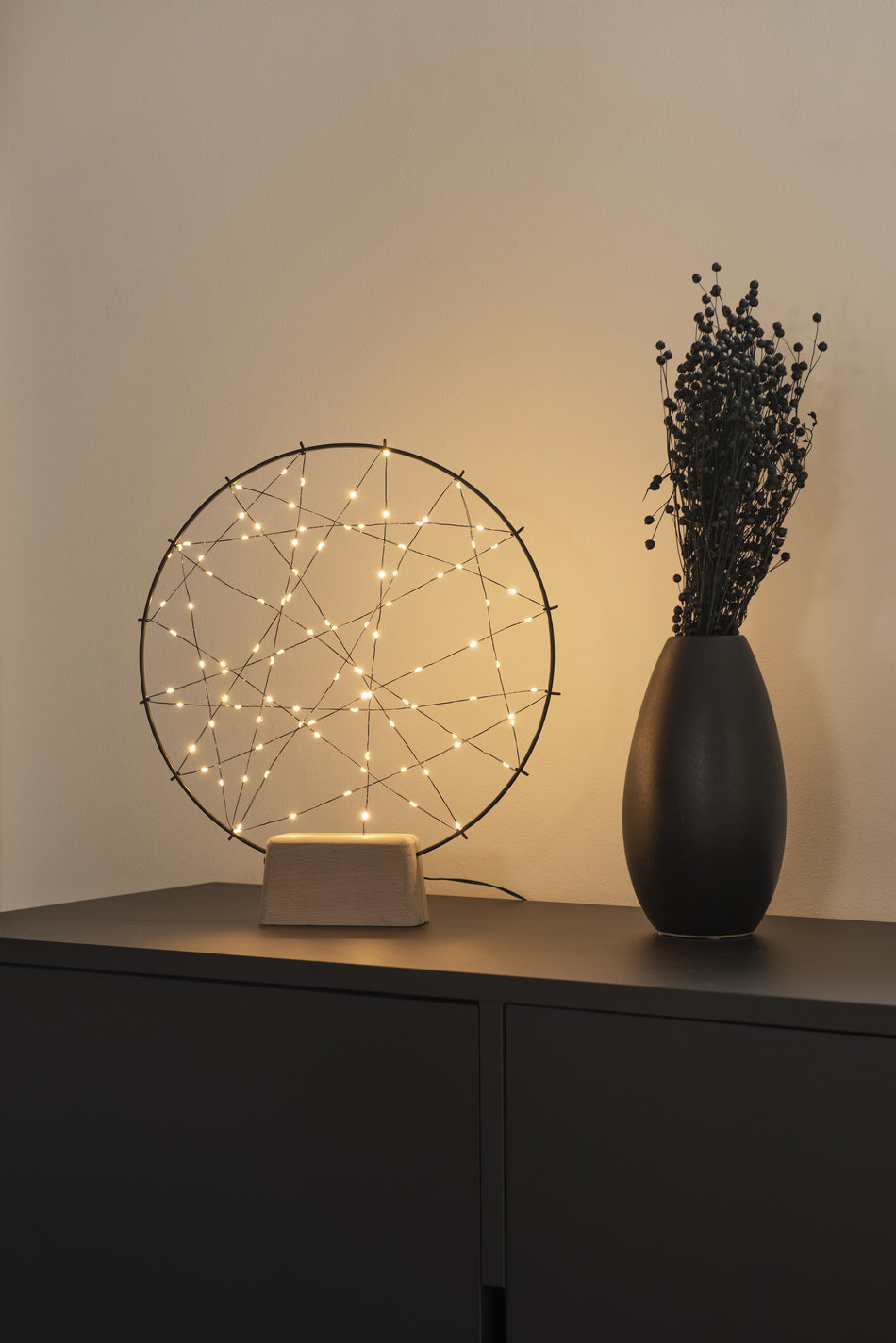 LED METALLSILHOUETTE KLEINER RING
