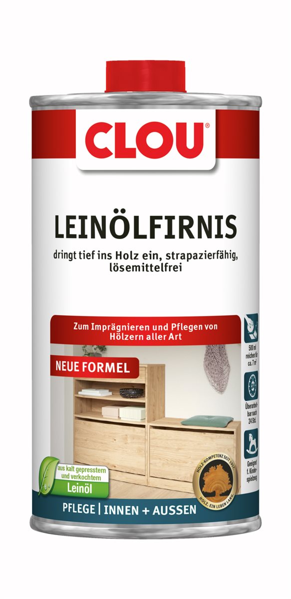 CLOU Leinölfirnis farblos, 500 ml