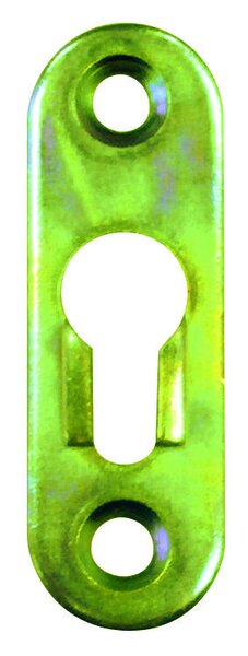LINSENKOPFPLATTE GELB CHROMAT. 43X15 MM