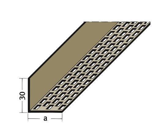 LÜFTUNGSWINKEL 3612 30X30MM 2,5M SCHW.