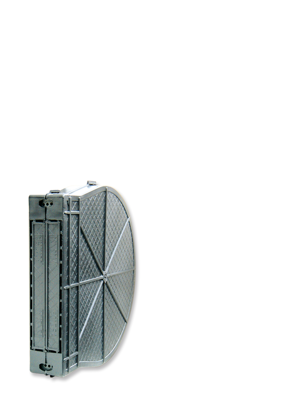 MAUERKASTEN LOCHABSTAND 185 MM GRAU