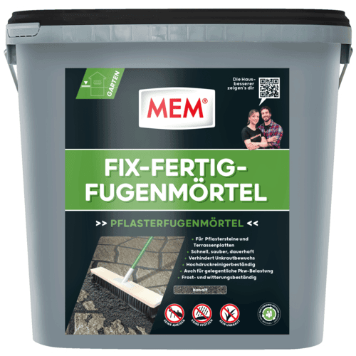MEM FIX-FERTIG FUGENMÖRTEL BASALT 12,5KG