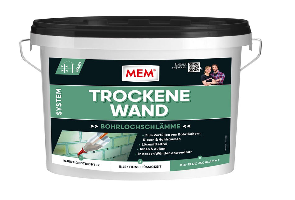 MEM TROCKENE WAND BOHRLOCHSCHLÄMME 2,5KG