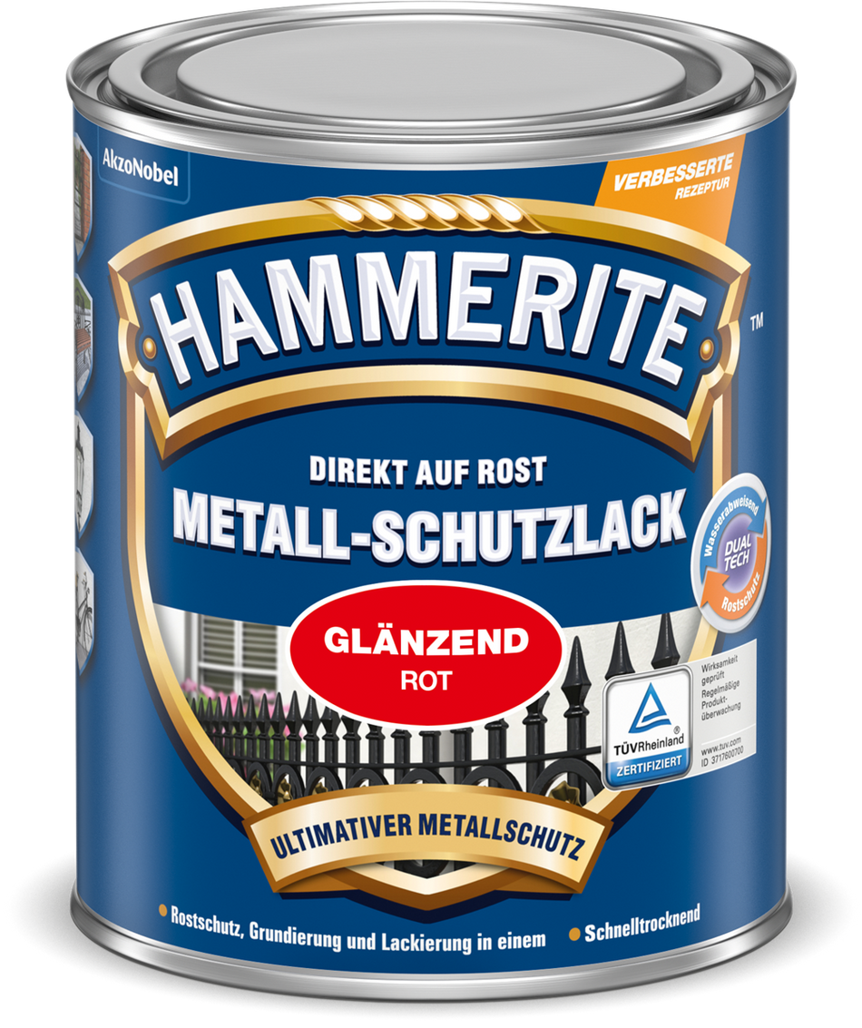 MET.SCHUTZLACK ROT GLZD. 250ML