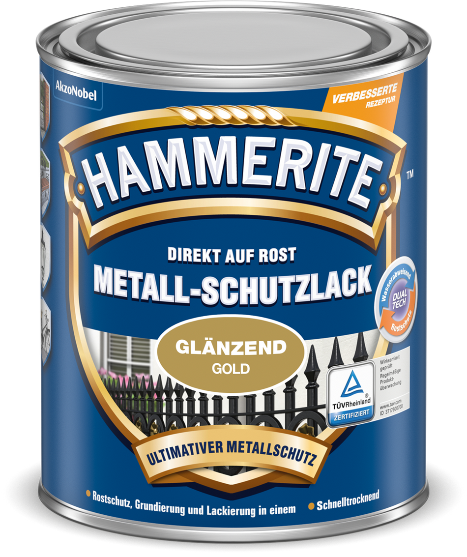 MET.SCHUTZLACK GOLD GLZD. 250ML