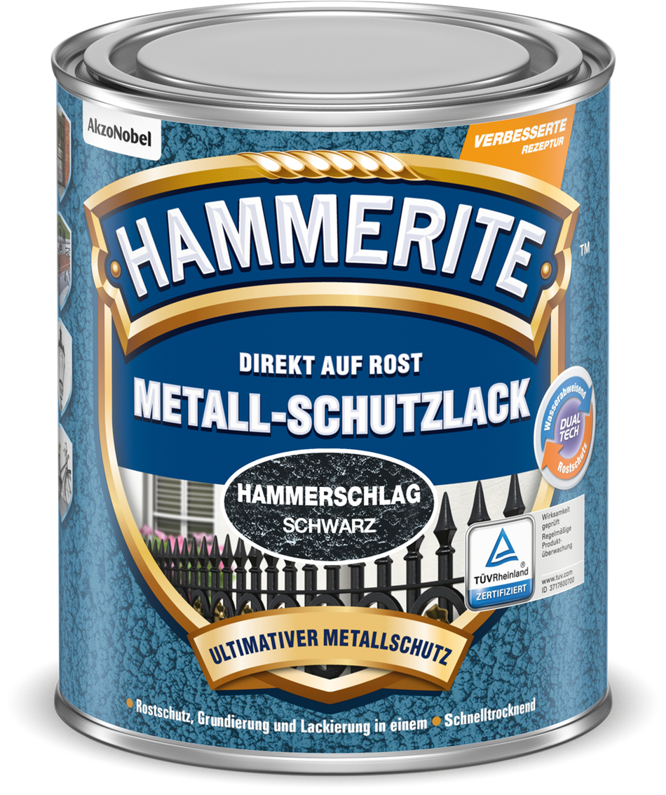 MET.SCHUTZLACK HAMMERSCH. SCHWARZ 250ML