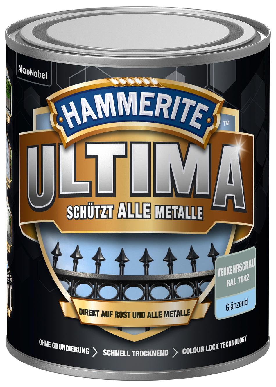 MET.SCHUTZLACK ULTIMA VERK.GRAU GL 750ML