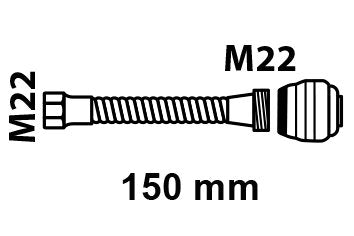 Metallschlauch M22, weitere Ansicht