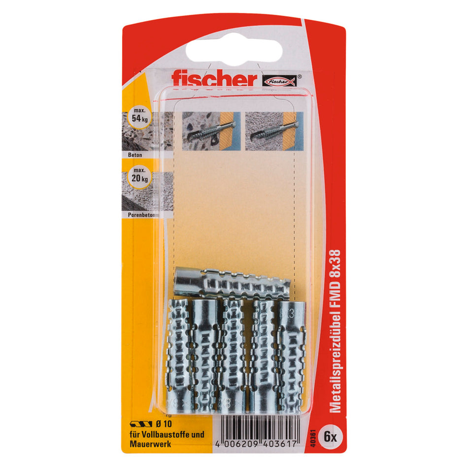METALLSPREIZDÜBEL FMD 8X38 K (6 STÜCK)
