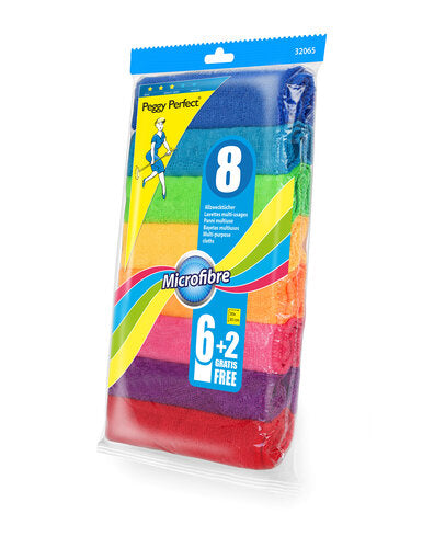 MICROFASERTÜCHER MULTICOLORE 8ERPACK