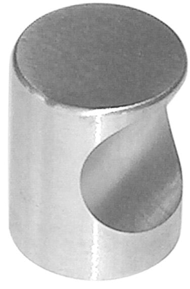 MÖBELKNOPF EDELSTAHL GEBÜRSTET Ø21X26 MM
