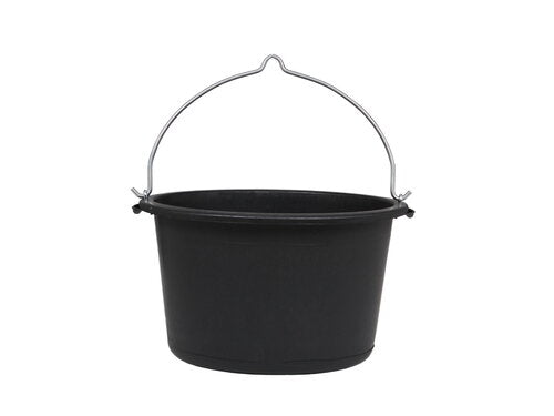MÖRTELKÜBEL PE SCHWARZ MIT BÜGEL 40 L