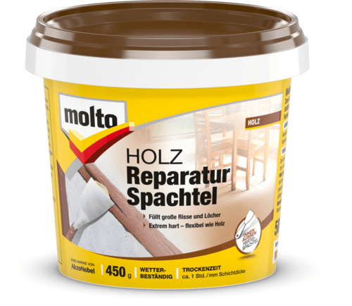 MOLTO REPARATURSPACHTEL FÜR HOLZ 450G
