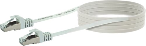 NETZWERK FLACHKABEL CAT6 U/FTP WEIß 10M