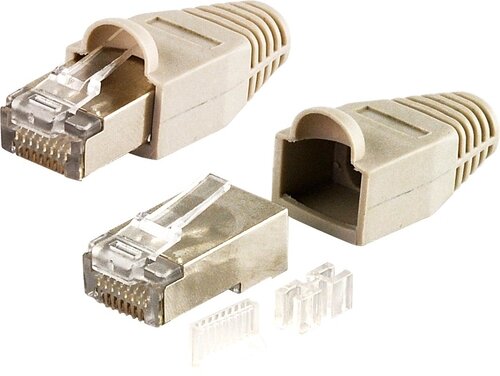 NETZWERKSTECKER CAT6, GESCHIRMT