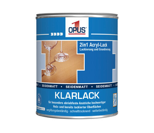 OPUS1 KLARLACK WV SEIDENMATT 0,75L
