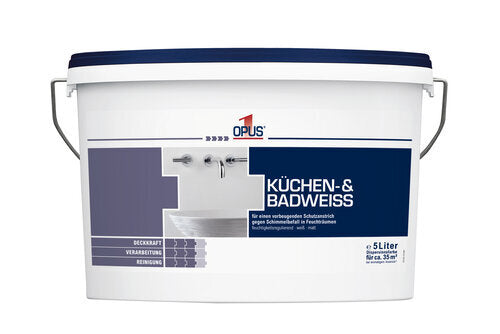OPUS1 KÜCHEN U. BAD WEISS 5L