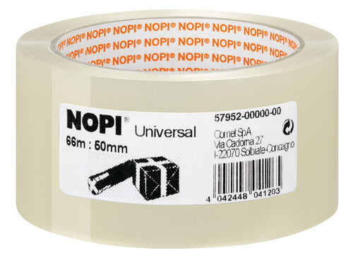 PACKBAND NOPI UNIVERSAL TRANSP. 66M 50MM