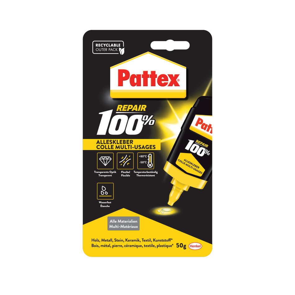 PATTEX 100% MULTIKLEBER 50G