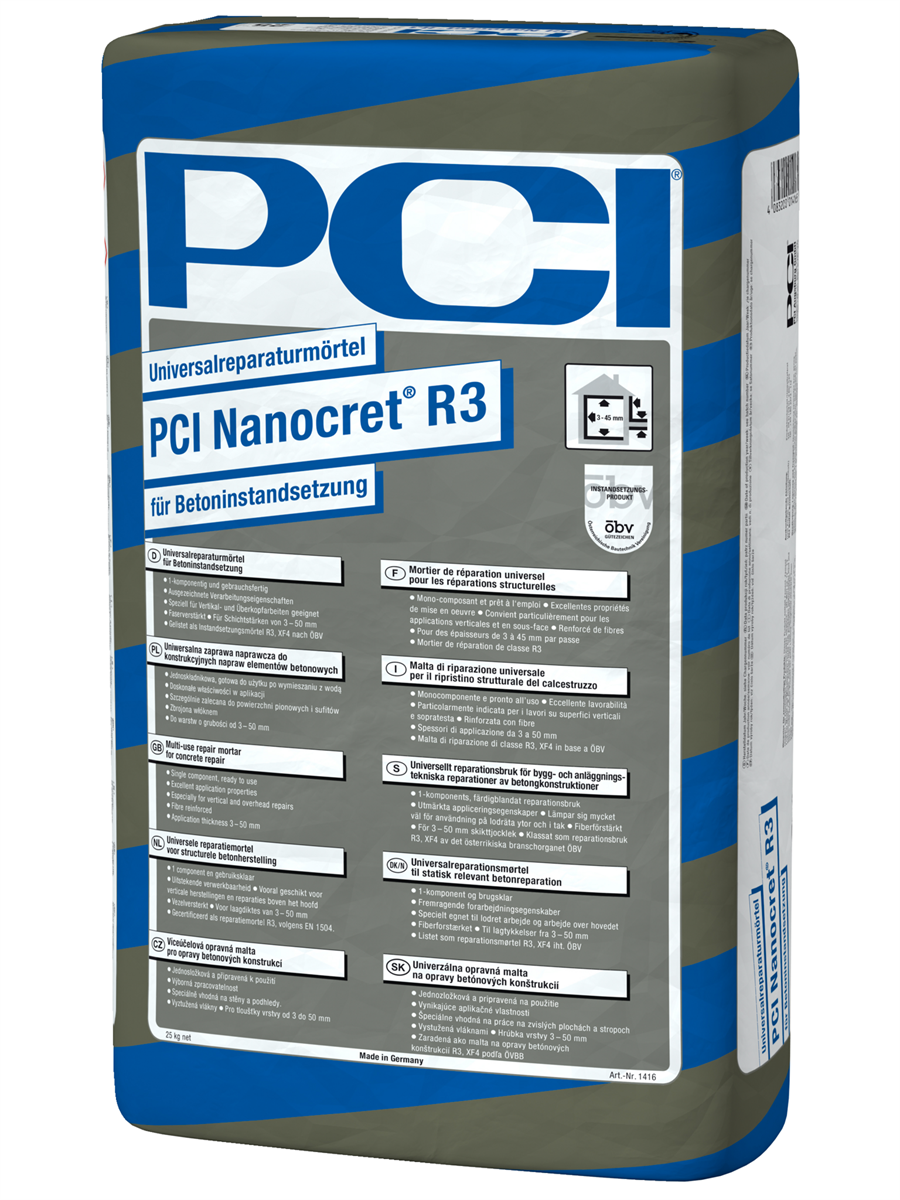 PCI NANOCRET R3 UNI.REPARATURMÖRTEL 25KG