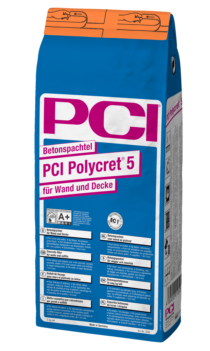 PCI POLYCRET 5 BETONSPACHTEL GRAU 5KG