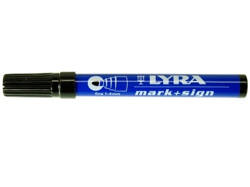 PERMANENTMARKER LYRA ROT STRICH 1-4MM
