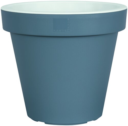 PFLANZTOPF E&K BLAUGRAU/WEISS 30CM