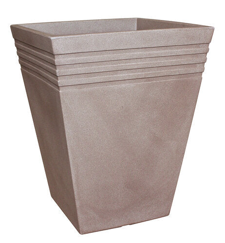 PLANTER MODERNO TAUPE CA.41X41X51CM