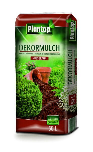 PLANTOP DEKOR-MULCH NUßBRAUN 50L