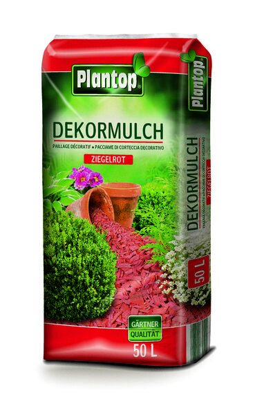 PLANTOP DEKOR-MULCH ZIEGELROT 50L