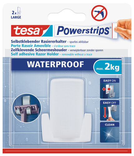POWERSTRIPS WASSERFEST RASIERHALTER WEIß