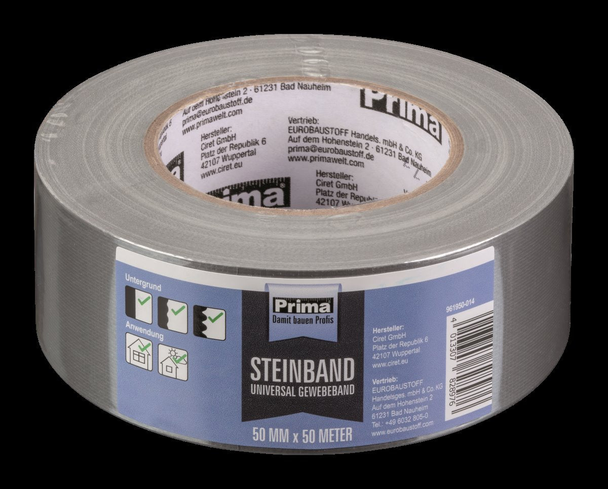 Prima Steinband Gewebeband 50 mm x 50 m