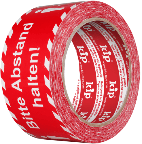 PVC- WARNBAND "ABSTAND HALTEN" 50MM 66M