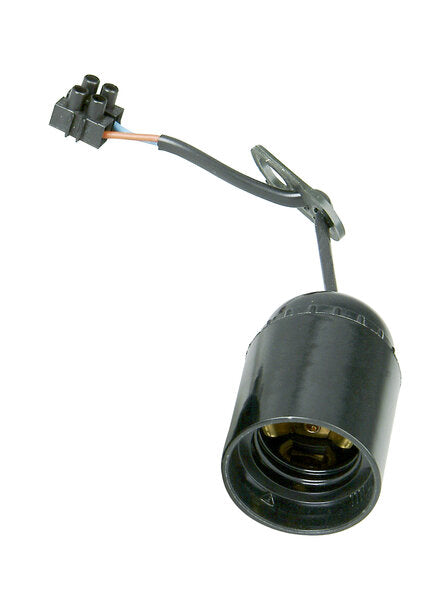 RENOVIERFASSUNG E27 LEITUNG 15CM SCHWARZ