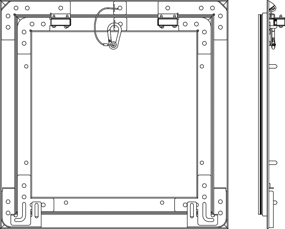 REVI-KLAPPE ALU-ECO FLEX 400X400, 12,5MM