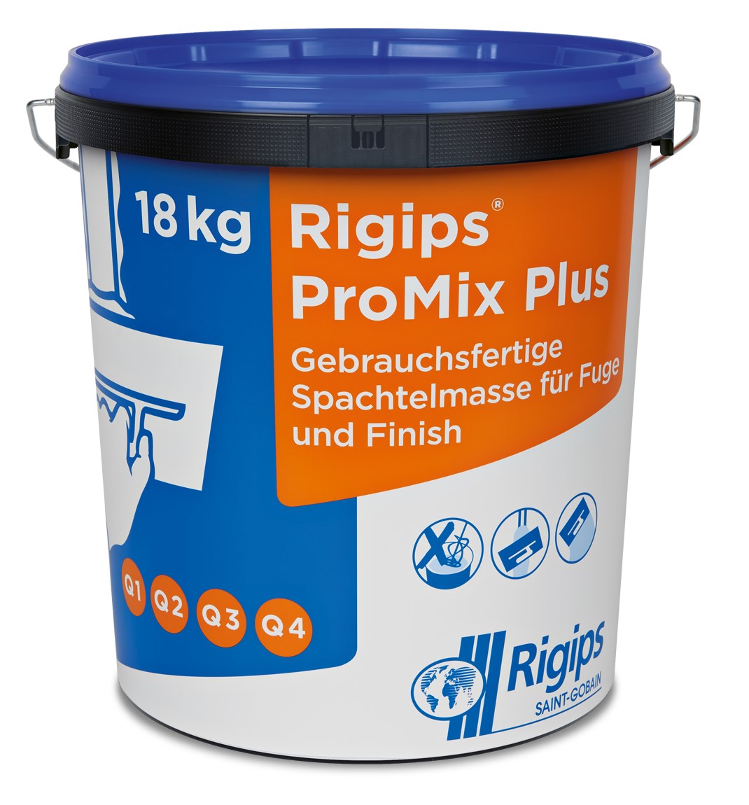 Rigips ProMix Plus Fertigspachtel, 18-kg-Eimer