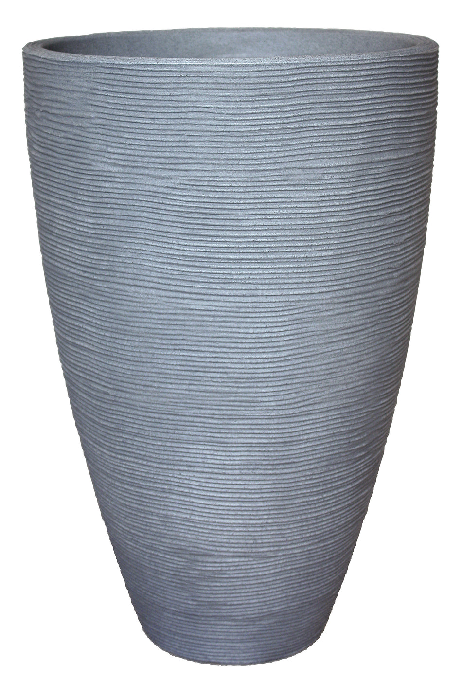 RILLENTOPF RUND BETONFARBE CA.40CM H60CM