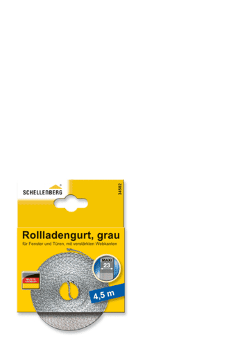 ROLLLADENGURT MAXI GRAU 23 MM/4,5 M