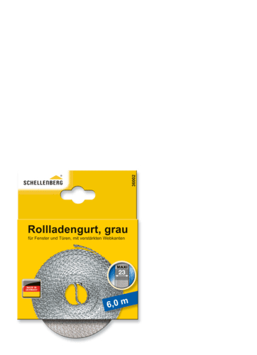 ROLLLADENGURT MAXI GRAU 23 MM/6,0 M
