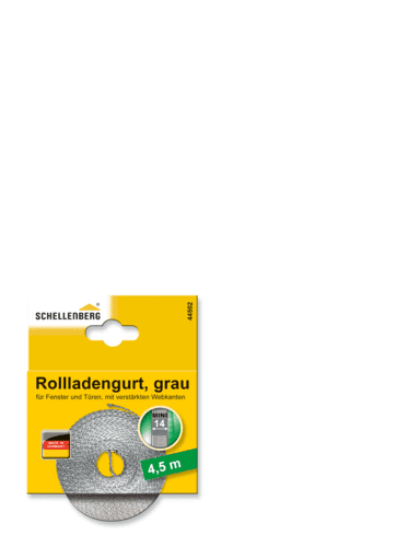 ROLLLADENGURT MINI GRAU 14 MM/4,5 M